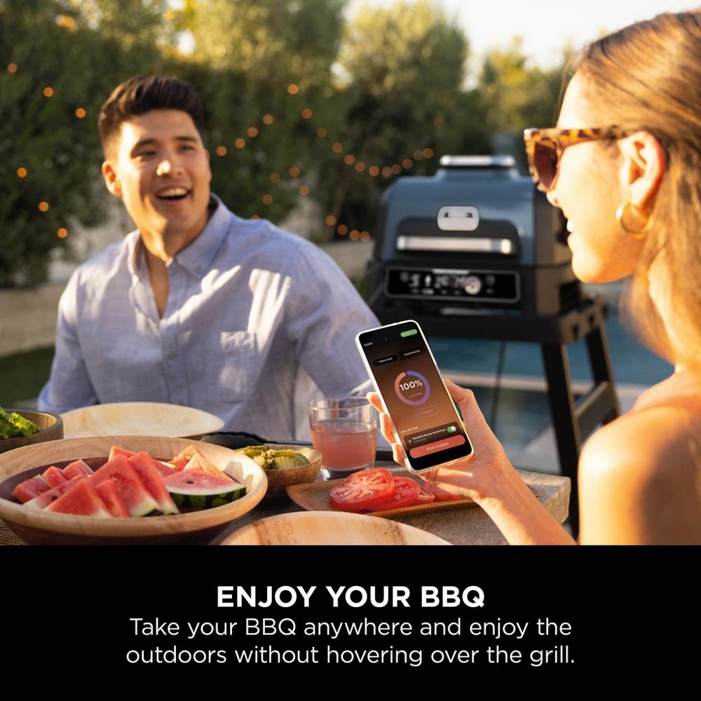 Ninja Woodfire Pro Connect XL Electric BBQ Grill & Smoker OG901UK