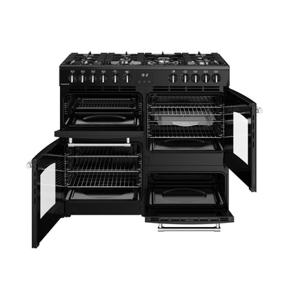Belling 100cm Dual Fuel Range Cooker 100DF Farmhouse – Black