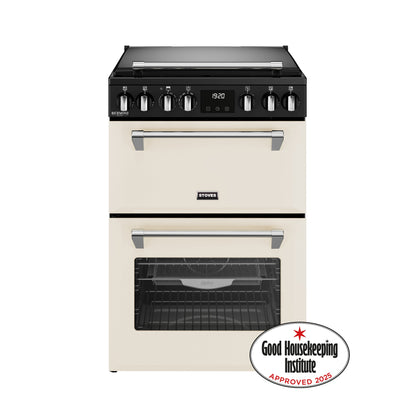 Stoves Richmond Deluxe 60cm Dual Fuel Freestanding Cooker – Cream
