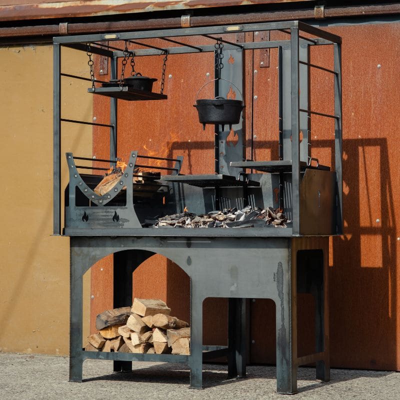 Firepits UK Asado Doble Charcoal BBQ Grill