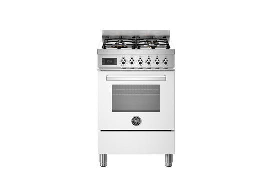 Bertazzoni 60cm Professional Dual Fuel Range Cooker PRO64L1EBIT – White