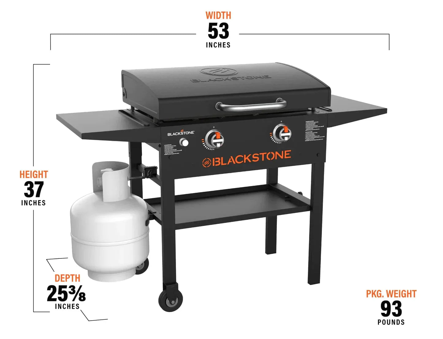 Blackstone 28" Gas Griddle Flat Top BBQ Cooking Station with Hood